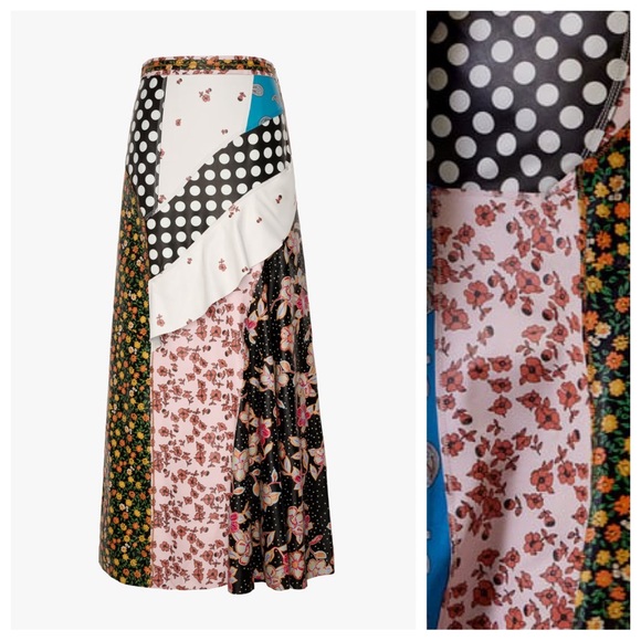 NWT. Zara Limited Edition Leather Printed High Waisted Long Skirt. Size S. - Picture 6 of 15